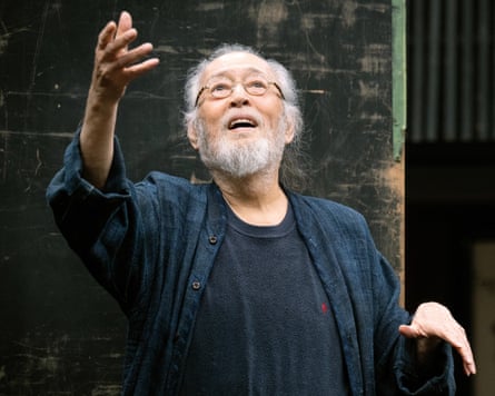 Tatsuya Nakadai performs during a rehearsal in Tokyo, Japan in May 2025.