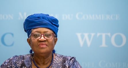 The WTO’s director general, Ngozi Okonjo-Iweala