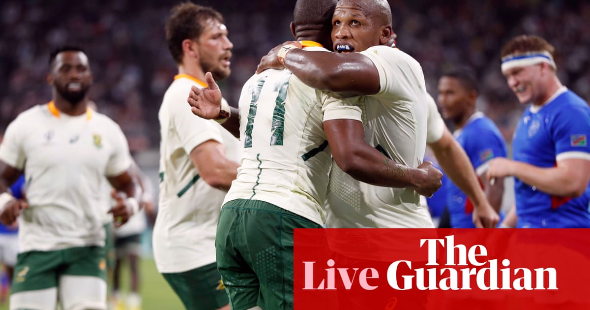 South Africa 57-3 Namibia: Rugby World Cup 2019 – live!