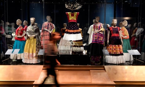 The artist’s clothes on display in Frida Kahlo: Making Herself Up at the V&amp;A museum, London