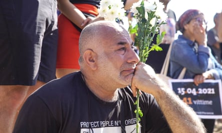 Ahmed al-Joury remembers his lost son at a memorial event in Lampedusa