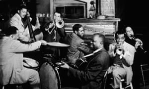 New Orleans 1947: American jazz musician Louis Armstrong with his band, All Stars, perform in a still from director Arthur Lubinâs musical film, âNew Orleansâ.