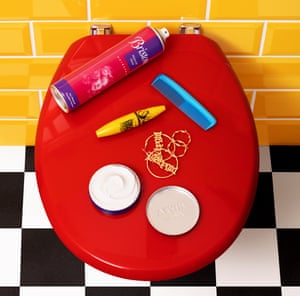 selection of cheap and classic objects against yellow background