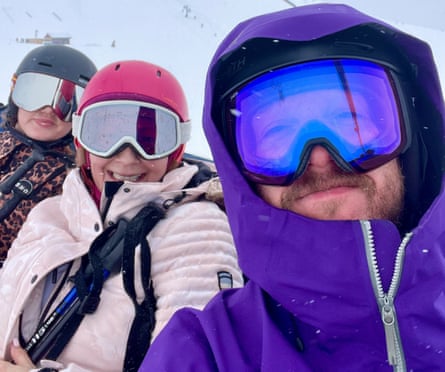 Clemmie, Elaine and Andrew hit the slopes