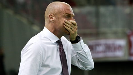 'I just feel sorry for our fans,' says Dyche after Burnley lose to Olympiakos – video 