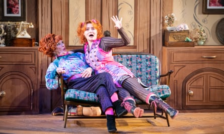 Deserving of boos … Ann Louise Ross arsenic the stepmother and Leah Byrne arsenic 1 of the vacuous step-siblings.