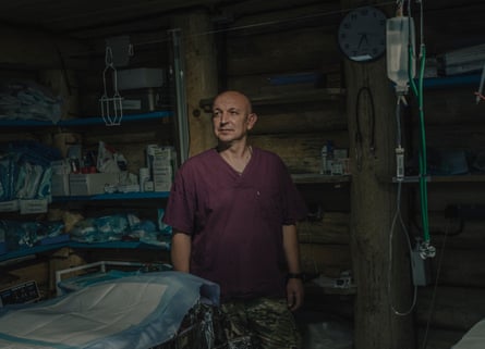 Maj Oleksandr Holovashchenko in the hospital