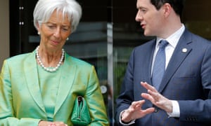 IMF managing director Christine Lagarde with George Osborne.