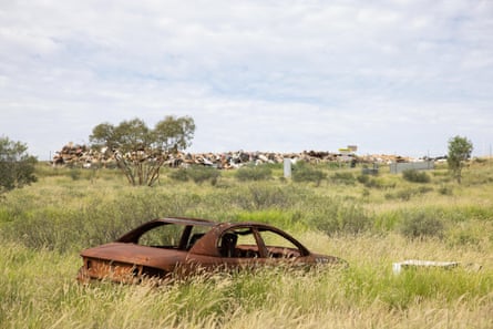 An abandoned car outside Alice Springs, Australia