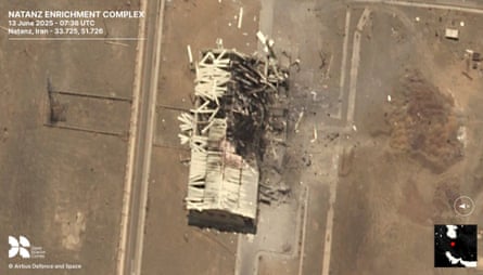 Israeli strikes reportedly targeted strategic Iranian sites, including the Natanz nuclear facility.