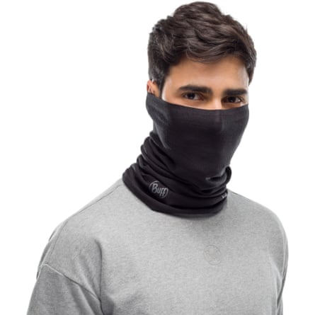 A model wearing a Buff ThermoNet Neckwear