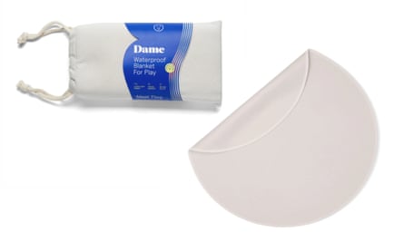 Dame Thro waterproof Sex Blanket and storage bag.