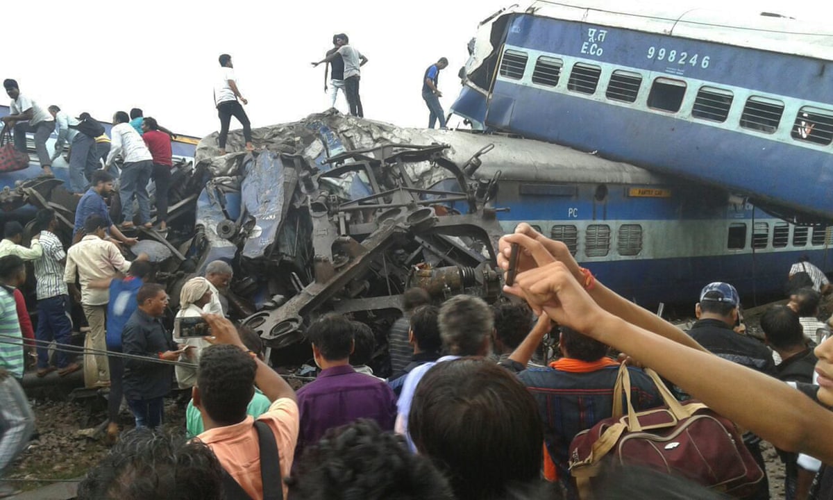 At least 23 dead after Indian train derails in Uttar Pradesh | India | The Guardian