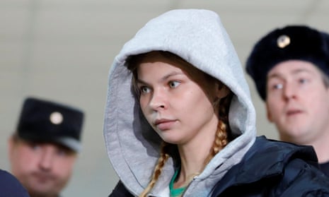 Vashukevich, pictured before her court hearing in Moscow