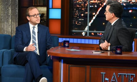 Jonathan Karl talks to Stephen Colbert this week.