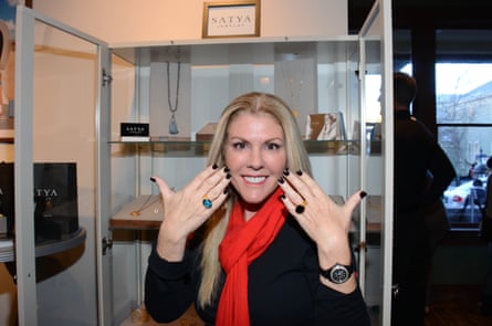 Stacey Feinberg, pictured in 2014, shows off some jewellery