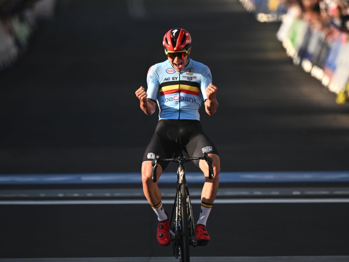 World Championship: Remco Evenepoel powers to gold after Van der Poel's  arrest | Cycling Road World Championships