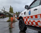 Australia news live: two killed by falling tree in wild Tasmania weather; Queensland state-owned coal plants to run up to a decade longer