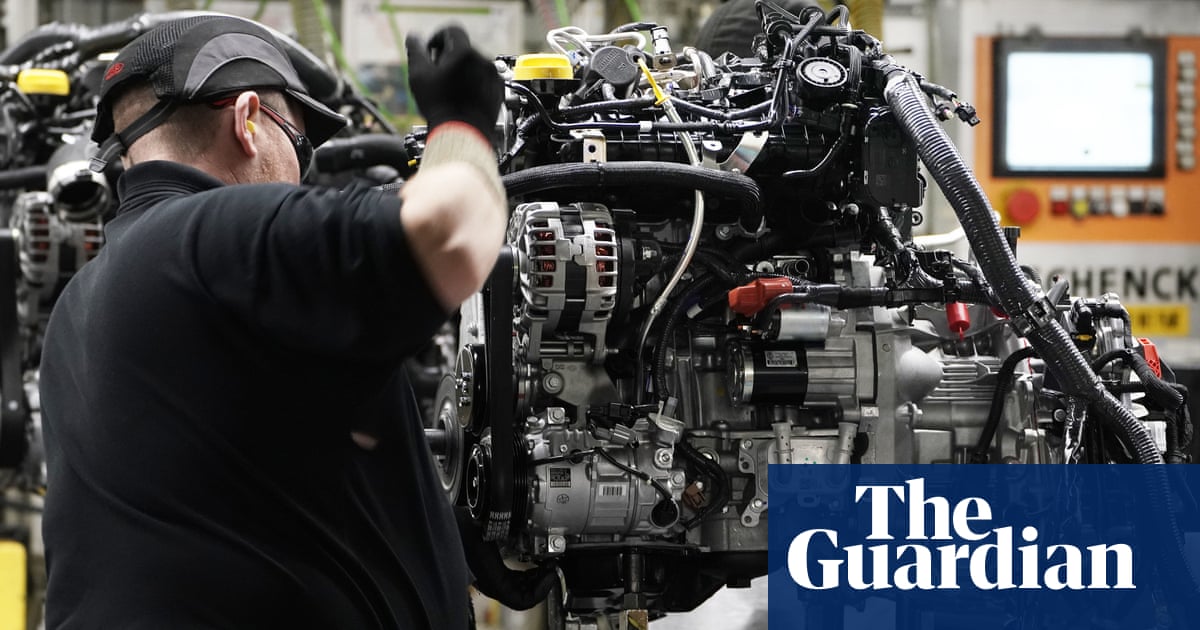UK car industry’s 1m vehicles a year target slips by two years to 2025