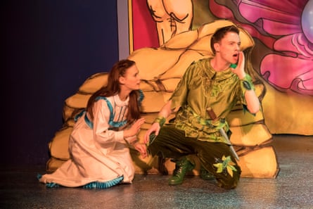 Ewan as Peter in Peter Pan at Gordon Craig Theatre, Stevenage. 2016.
