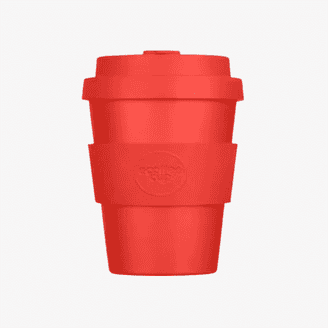 Ecoffee 6oz Reusable cup, in red.
