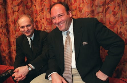 ‘Jim Gandolfini was a magnet’ ... David Chase and James Gandolfini in 1999.