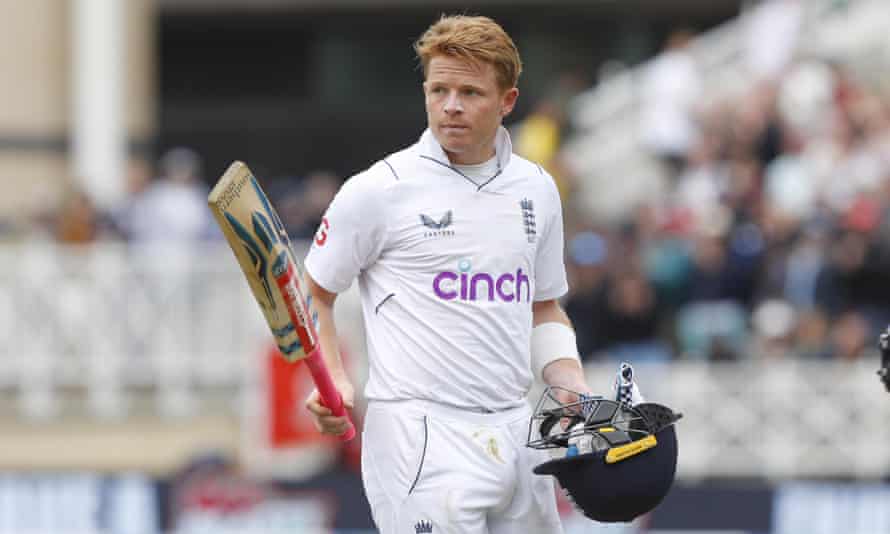 Pope and Root centuries light up England’s reply against New Zealand | England v New Zealand 2022 2 Ollie Pope acknowledges the crowd after losing his wicket for 145.