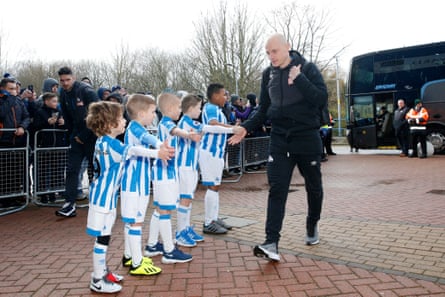 February 9: Aaron Mooy of Huddersfield Town arrives before the Premier League match between Huddersfield Town and Arsenal at John Smith’s Stadium.