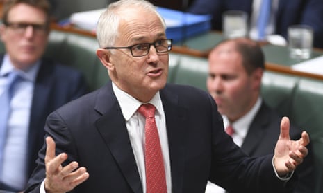 Australian Prime Minister Malcolm Turnbull speaks during House of Representatives Question Time 