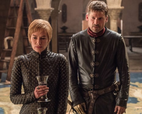 A right pair … Lena Headey and Nikolaj Coster-Waldau as as Cersei and Jaime Lannister in Game of Thrones.