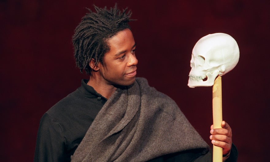 ‘He was always paring things down’ … Adrian Lester in rehearsals for Hamlet at the Bouffes du Nord, 2000.