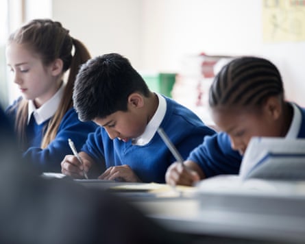 Students in a classroom.