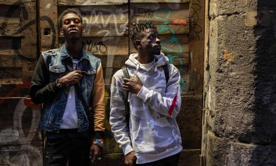 Mozeh Keita and Asu, two members of the rap group Dozer Gang