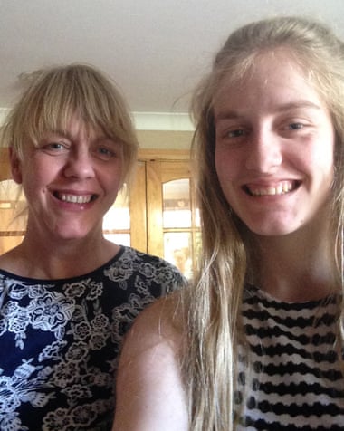 Claire and Charlotte Hart at home in June 2015. Photograph: courtesy of Ryan Hart