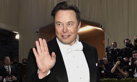 Elon Musk at the Met Gala on 2 May. 