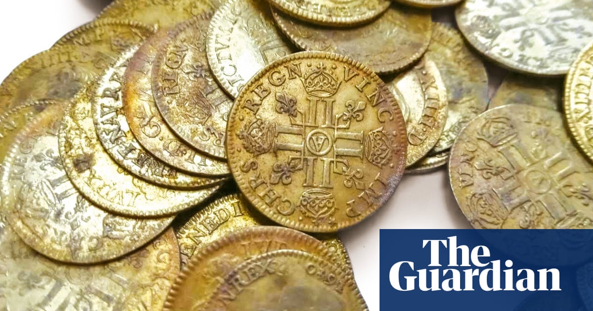 Rare gold coins dug out of walls of French mansion sold for $1.2m