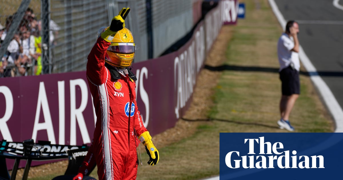 Lewis Hamilton delights home crowd with pole position for British Grand Prix sprint race