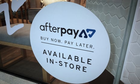 An Afterpay sign is seen in a store window in a shopping centre in Sydney, Tuesday, February 26, 2019. (AAP Image/Derek Rose) NO ARCHIVING