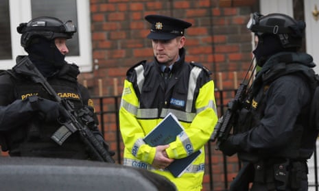 Armed police on patrol in Dublin on Tuesday. 