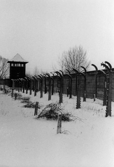 A photo of the Auschwitz site taken in 1962 by Sidney Nolan.