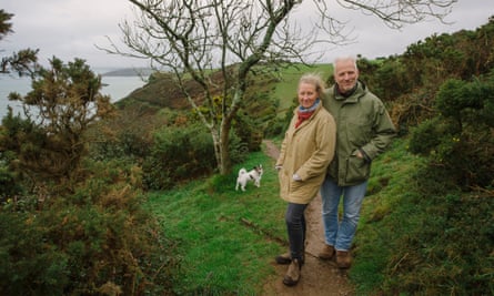Raynor Winn with her husband Moth.