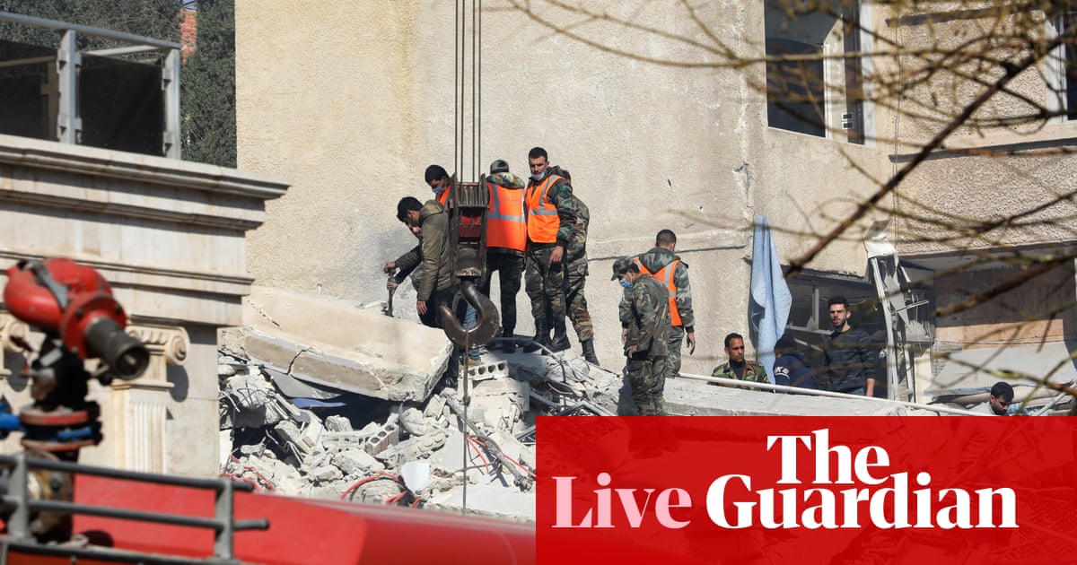 Middle East crisis: seven killed in Israeli airstrike on Iran-linked military site in Syria, says war monitor