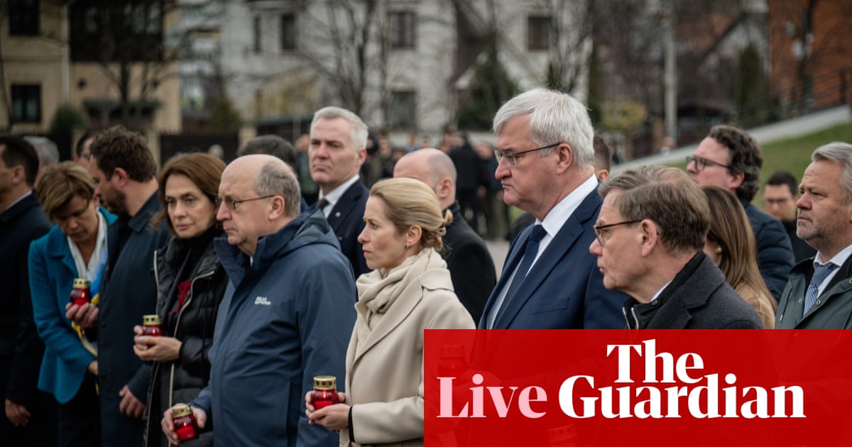 EU ministers arrive in Ukraine to mark Bucha massacre anniversary – Europe live