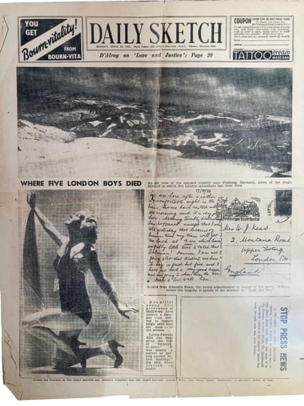 Cover of the Daily Sketch from 29 April 1936