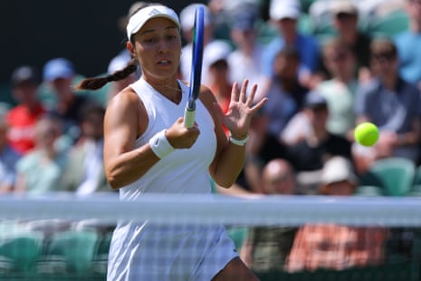 Jessica Pegula is through in straight sets.