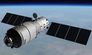 An image of the Tiangong-1 space station which is expected to come crashing to earth within weeks