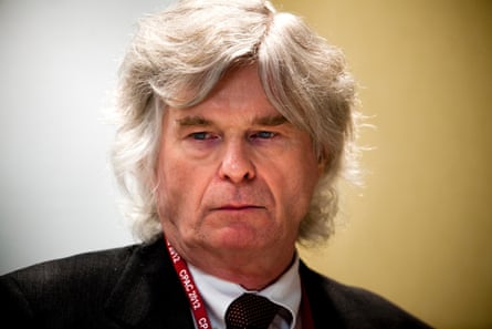 A man with silver hair