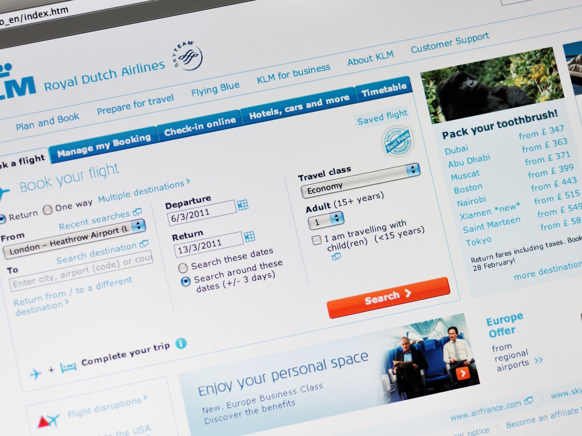 Klm Must Stop This Unfair Ticket Cancellation Tactic Money The Guardian