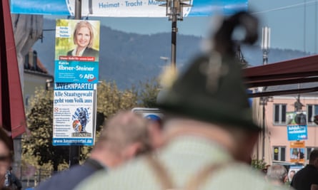 Regional election posters for the AfD and the Bayernpartei in Bavaria