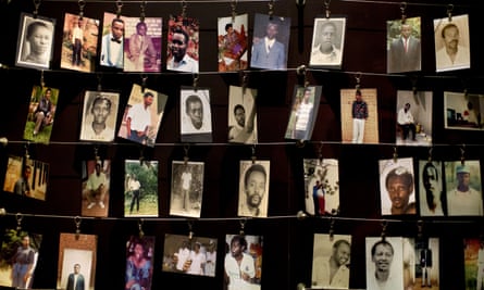 Images of a few of the thousands who died in 1994, at a memorial centre in Kigali.